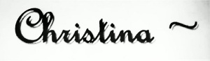 christina signature b&w